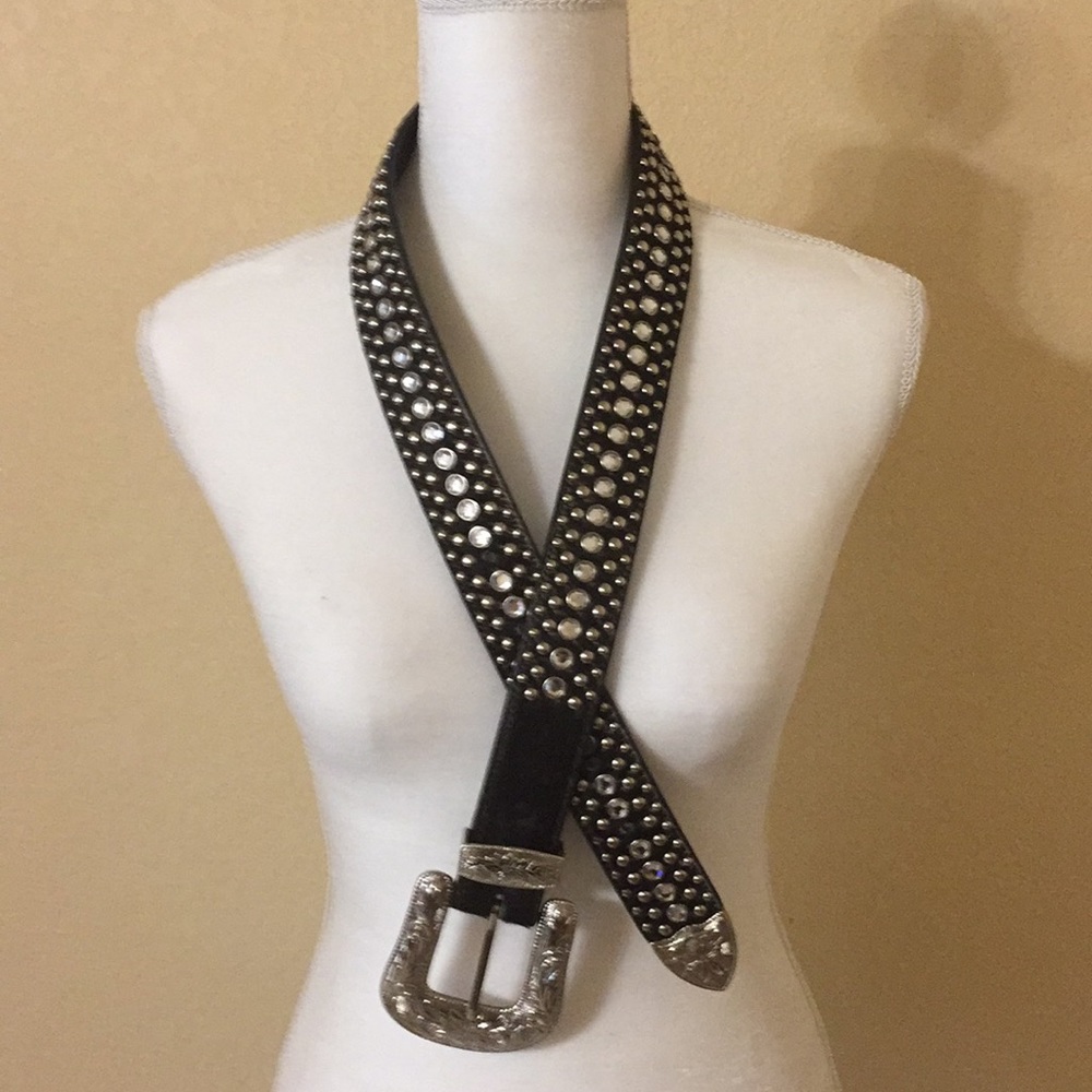 Western belt studded and bling